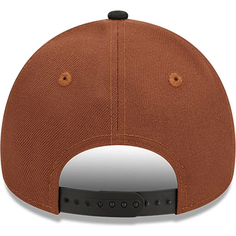 cappelli-curva-marrone-snapback-9forty-a-frame-harvest-dei-boston-red-sox-mlb-di-new-era