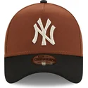 cappelli-curva-marrone-snapback-9forty-a-frame-harvest-dei-new-york-yankees-mlb-di-new-era
