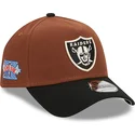 cappellino-curvo-marrone-e-nero-snapback-9forty-a-frame-harvest-dei-las-vegas-raiders-nfl-di-new-era