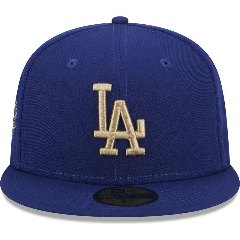 cappelli-piatta-blu-regolato-59fifty-laurel-sidepatch-dei-los-angeles-dodgers-mlb-di-new-era
