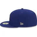 cappello-piatto-blu-aderente-59fifty-con-patch-laterale-laurel-dei-los-angeles-dodgers-mlb-di-new-era