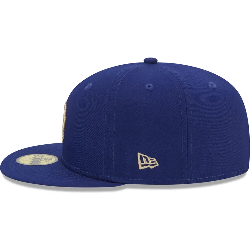 cappelli-piatta-blu-regolato-59fifty-laurel-sidepatch-dei-los-angeles-dodgers-mlb-di-new-era
