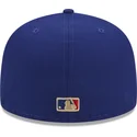 cappello-piatto-blu-aderente-59fifty-con-patch-laterale-laurel-dei-los-angeles-dodgers-mlb-di-new-era