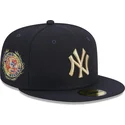 cappelli-piatta-blu-marino-regolato-59fifty-laurel-sidepatch-dei-new-york-yankees-mlb-di-new-era