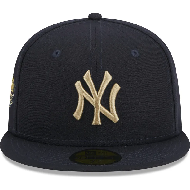 cappelli-piatta-blu-marino-regolato-59fifty-laurel-sidepatch-dei-new-york-yankees-mlb-di-new-era