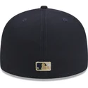 cappelli-piatta-blu-marino-regolato-59fifty-laurel-sidepatch-dei-new-york-yankees-mlb-di-new-era