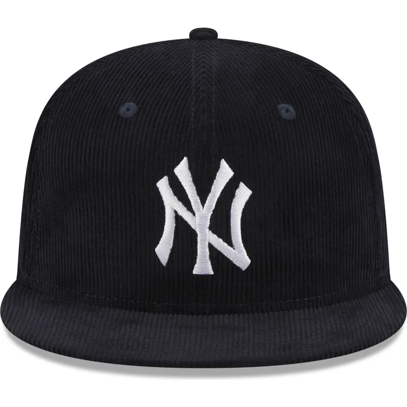 cappelli-piatta-blu-marino-regolato-59fifty-throwback-cord-dei-new-york-yankees-mlb-di-new-era