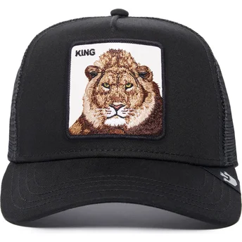 cappellino-trucker-nero-leone-the-king-lion-the-farm-di-goorin-bros