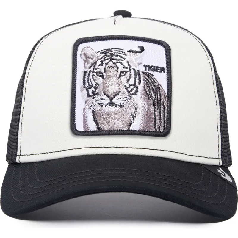 cappellino-trucker-bianco-e-nero-tigre-the-white-tiger-the-farm-di-goorin-bros