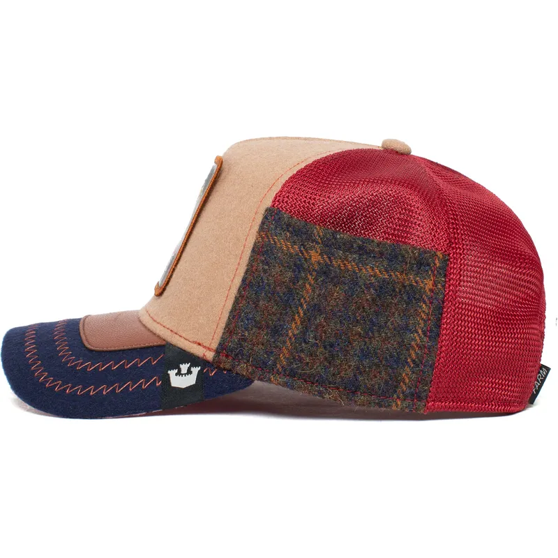 cappellino-trucker-marrone-e-blu-marino-asino-detention-seeker-ass-play-the-farm-di-goorin-bros