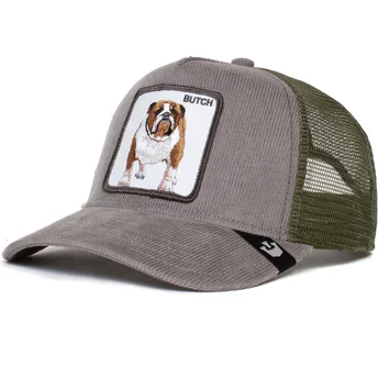 gorra-trucker-grigia-e-verde-cane-bulldog-butch-wulbul-corduroy-the-farm-di-goorin-bros