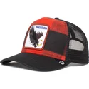 cappellino-trucker-rosso-e-nero-con-aquila-freedom-ski-free-the-farm-di-goorin-bros