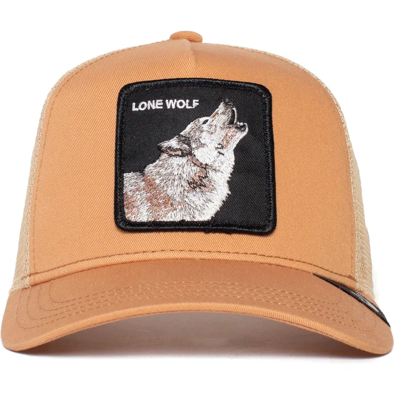 cappellino-trucker-arancione-lupo-lone-wolf-truckin-the-farm-di-goorin-bros