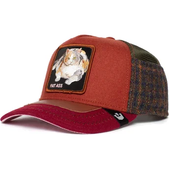 Cappello trucker multicolore gatto Freshman Fifteen Ass Play The Farm di Goorin Bros.