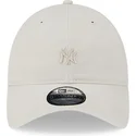 cappelli-curva-beige-cinghia-regolabile-9twenty-mini-dei-new-york-yankees-mlb-di-new-era
