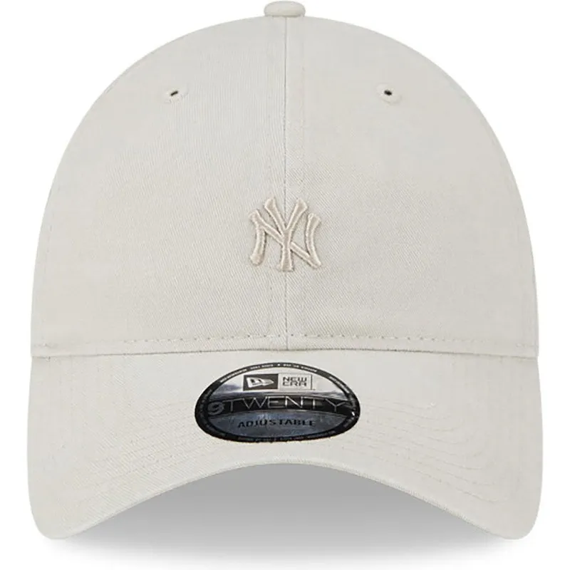 cappelli-curva-beige-cinghia-regolabile-9twenty-mini-dei-new-york-yankees-mlb-di-new-era