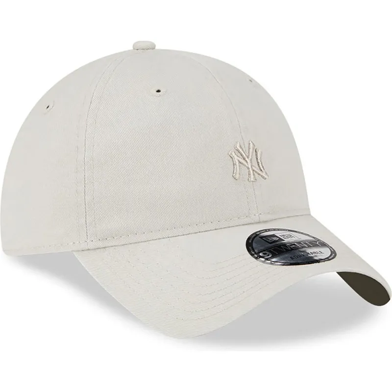 cappelli-curva-beige-cinghia-regolabile-9twenty-mini-dei-new-york-yankees-mlb-di-new-era
