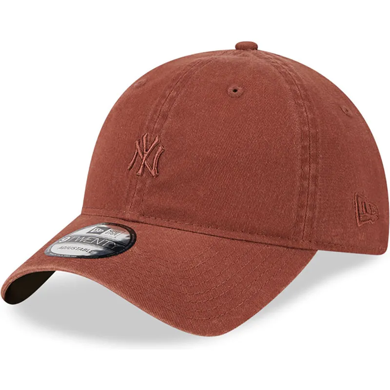 cappelli-curva-marrone-cinghia-regolabile-9twenty-mini-dei-new-york-yankees-mlb-di-new-era