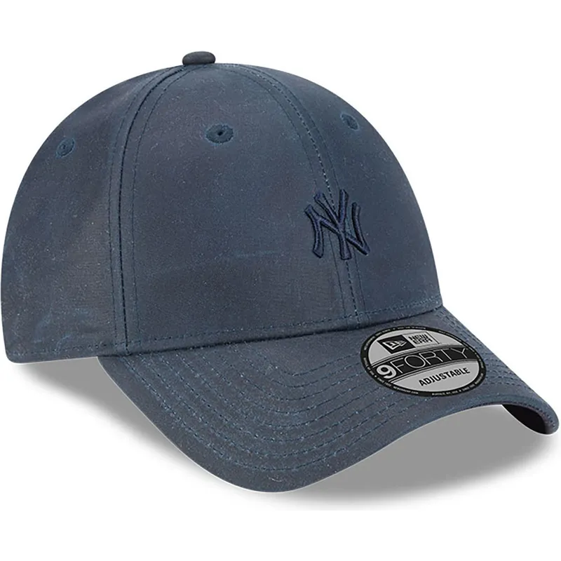 cappelli-curva-blu-marino-cinghia-regolabile-9forty-millerain-dei-new-york-yankees-mlb-di-new-era