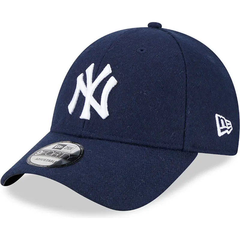 cappelli-curva-blu-marino-cinghia-regolabile-9forty-essential-melton-wool-dei-new-york-yankees-mlb-di-new-era cappelli-curva-blu-marino-cinghia-regolabile-9forty-essential-melton-wool-dei-new-york-yankees-mlb-di-new-era
