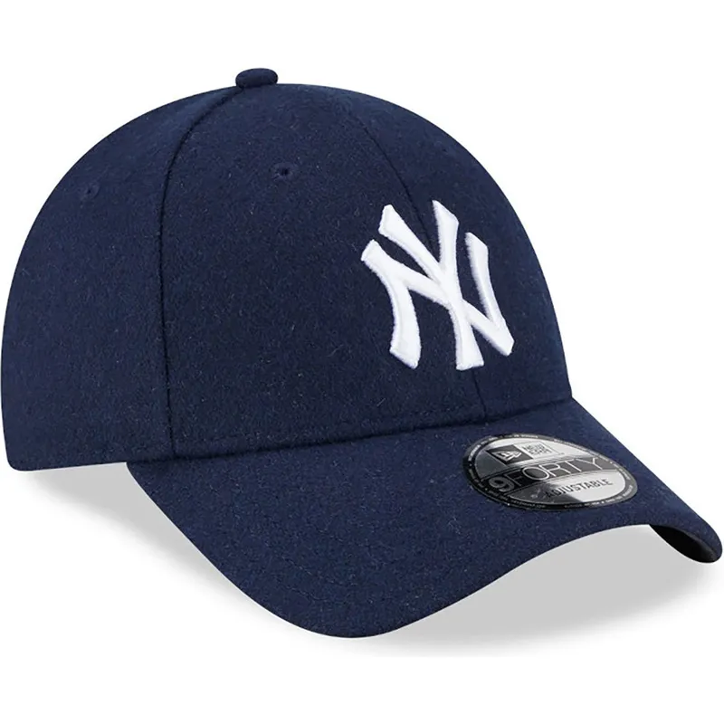 cappelli-curva-blu-marino-cinghia-regolabile-9forty-essential-melton-wool-dei-new-york-yankees-mlb-di-new-era cappelli-curva-blu-marino-cinghia-regolabile-9forty-essential-melton-wool-dei-new-york-yankees-mlb-di-new-era