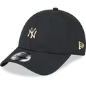 cappellino-curvo-nero-regolabile-9forty-pin-dei-new-york-yankees-mlb-di-new-era