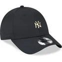 cappellino-curvo-nero-regolabile-9forty-pin-dei-new-york-yankees-mlb-di-new-era