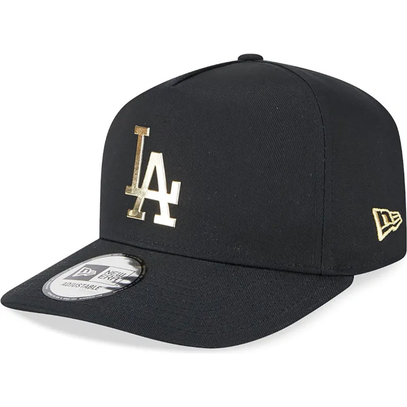cappelli-curva-nero-snapback-a-frame-foil-pack-dei-los-angeles-dodgers-mlb-di-new-era
