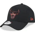 cappellino-nero-curvo-snapback-a-frame-foil-pack-dei-chicago-bulls-nba-di-new-era