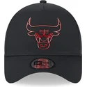 cappellino-nero-curvo-snapback-a-frame-foil-pack-dei-chicago-bulls-nba-di-new-era