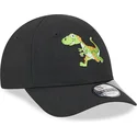 cappellino-nero-regolabile-per-bambino-con-dinosauro-9forty-repreve-di-new-era