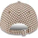 cappelli-curva-marrone-cinghia-regolabile-9forty-houndstooth-dei-new-york-yankees-mlb-di-new-era