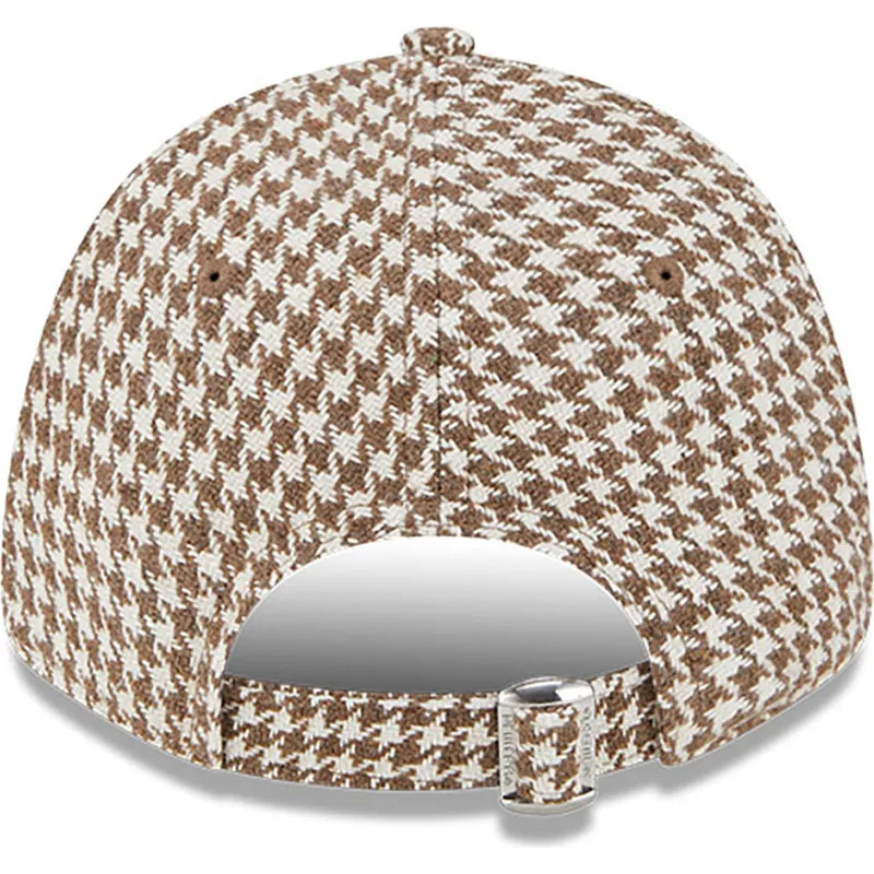 cappelli-curva-marrone-cinghia-regolabile-9forty-houndstooth-dei-new-york-yankees-mlb-di-new-era cappelli-curva-marrone-cinghia-regolabile-9forty-houndstooth-dei-new-york-yankees-mlb-di-new-era