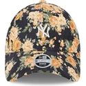 cappelli-curva-blu-marino-cinghia-regolabile-9forty-floral-cord-dei-new-york-yankees-mlb-di-new-era