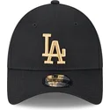 cappelli-curva-nero-cinghia-regolabile-dorado-9forty-league-essential-dei-los-angeles-dodgers-mlb-di-new-era