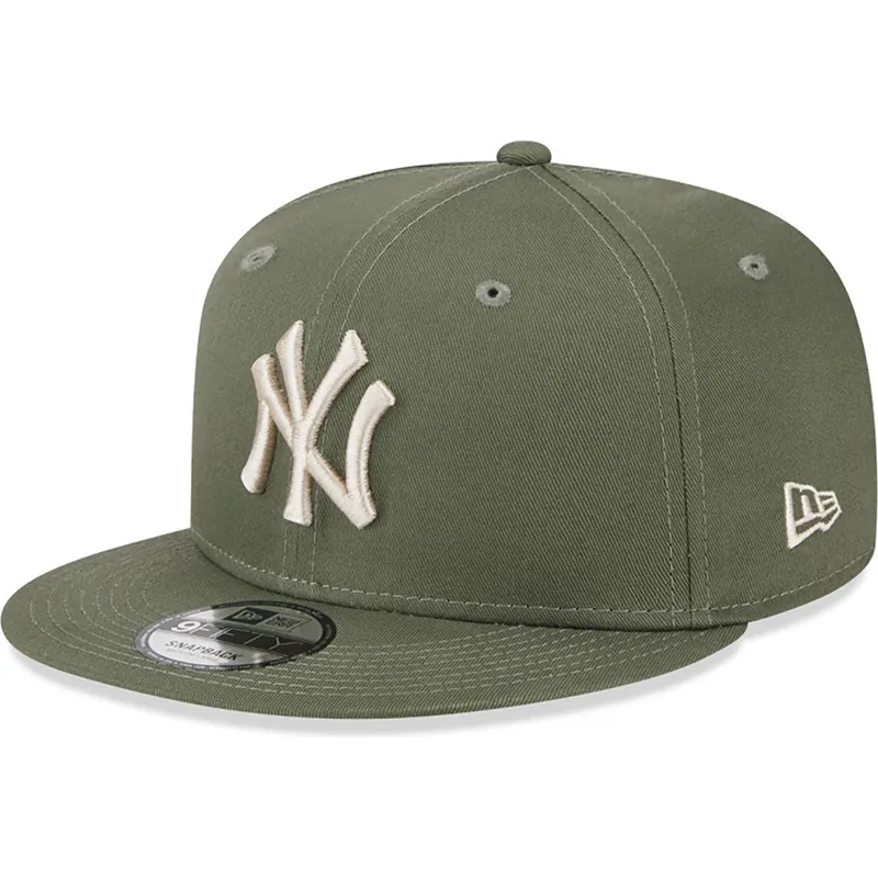 cappelli-piatta-verde-snapback-9fifty-league-essential-dei-new-york-yankees-mlb-di-new-era
