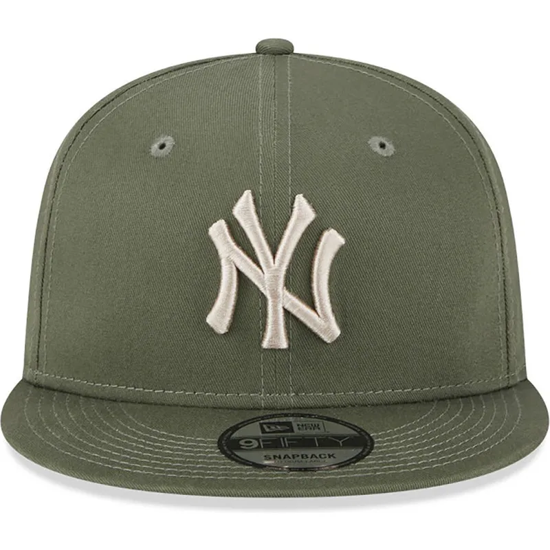 cappelli-piatta-verde-snapback-9fifty-league-essential-dei-new-york-yankees-mlb-di-new-era