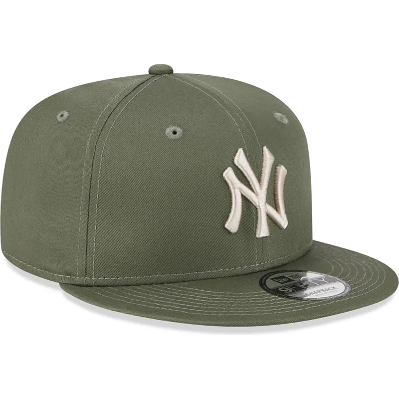 cappelli-piatta-verde-snapback-9fifty-league-essential-dei-new-york-yankees-mlb-di-new-era