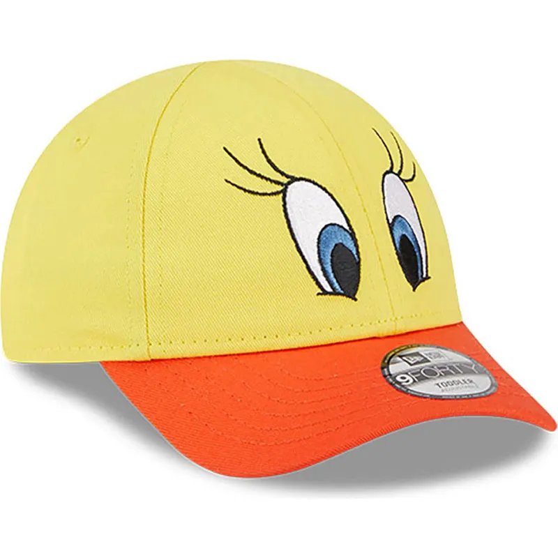 cappelli-curva-giallo-cinghia-regolabile-per-bambino-9forty-dei-piolin-looney-tunes-di-new-era
