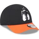 cappello-curvo-nero-e-arancione-regolabile-per-bambino-9forty-di-daffy-duck-looney-tunes-di-new-era