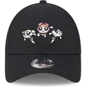 cappellino-nero-regolabile-per-bambino-9forty-di-petalo-bolla-e-lolly-le-superchicche-di-new-era