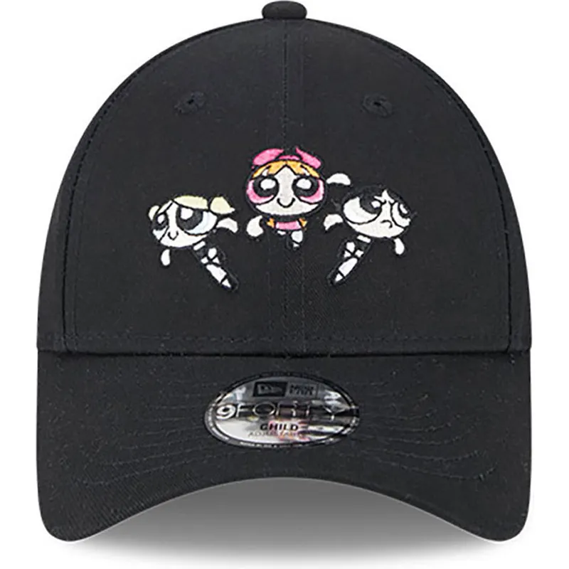 cappelli-curva-nero-cinghia-regolabile-per-bambino-9forty-dei-petalo-burbuja-y-cactus-las-supernenas-di-new-era