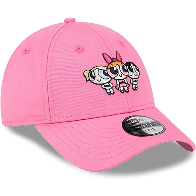 cappelli-curva-rosa-cinghia-regolabile-per-bambino-9forty-dei-petalo-burbuja-y-cactus-las-supernenas-di-new-era