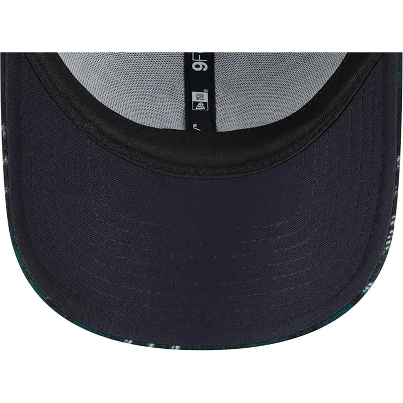 cappelli-curva-verde-cinghia-regolabile-9forty-check-dei-new-york-yankees-mlb-di-new-era