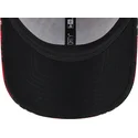 cappelli-curva-rosso-cinghia-regolabile-negro-9forty-check-dei-los-angeles-dodgers-mlb-di-new-era
