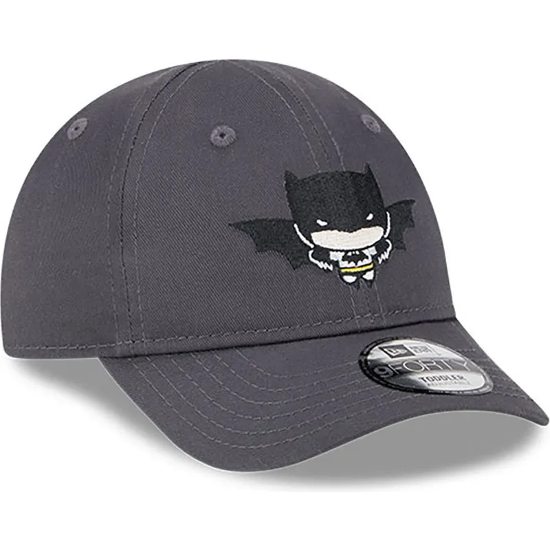 cappelli-curva-grigio-cinghia-regolabile-per-bambino-9forty-dei-batman-dc-comics-di-new-era