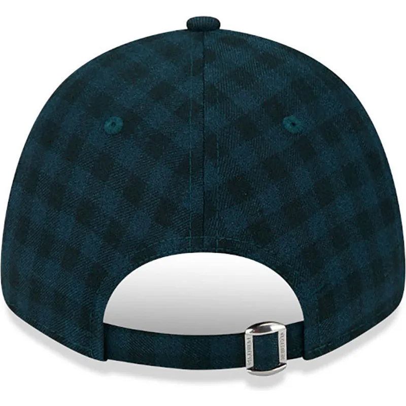 cappelli-curva-verde-cinghia-regolabile-9forty-flannel-dei-new-york-yankees-mlb-di-new-era