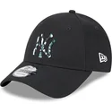 cappellino-curvo-nero-regolabile-9forty-seasonal-infill-dei-new-york-yankees-mlb-di-new-era