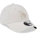 cappelli-curva-beige-cinghia-regolabile-9forty-repreve-outline-dei-los-angeles-dodgers-mlb-di-new-era