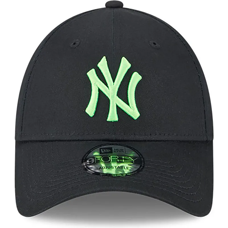 cappelli-curva-nero-cinghia-regolabile-9forty-neon-dei-new-york-yankees-mlb-di-new-era